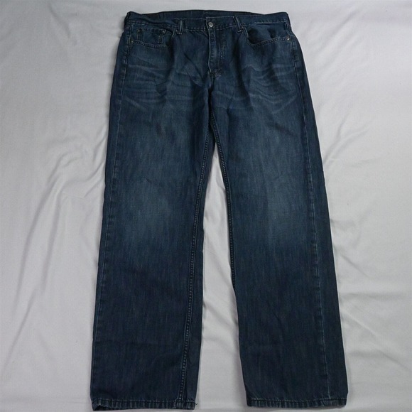 Levis‎ 38 x 34 559 Relaxed Straight Dark Wash Denim Jeans - Picture 1 of 12